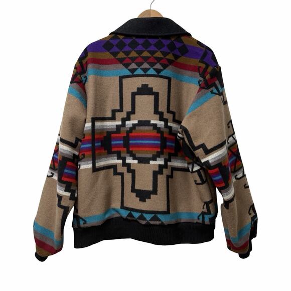 Vintage Pendleton High Grade Western Wear Mens Aztec Wool Jacket Size XL USA - Picture 6 of 13